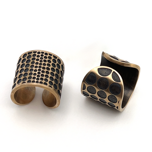 Geo Dot Cigar Band Ring Erika Novak