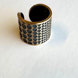 Geo Dot Cigar Band Ring Erika Novak