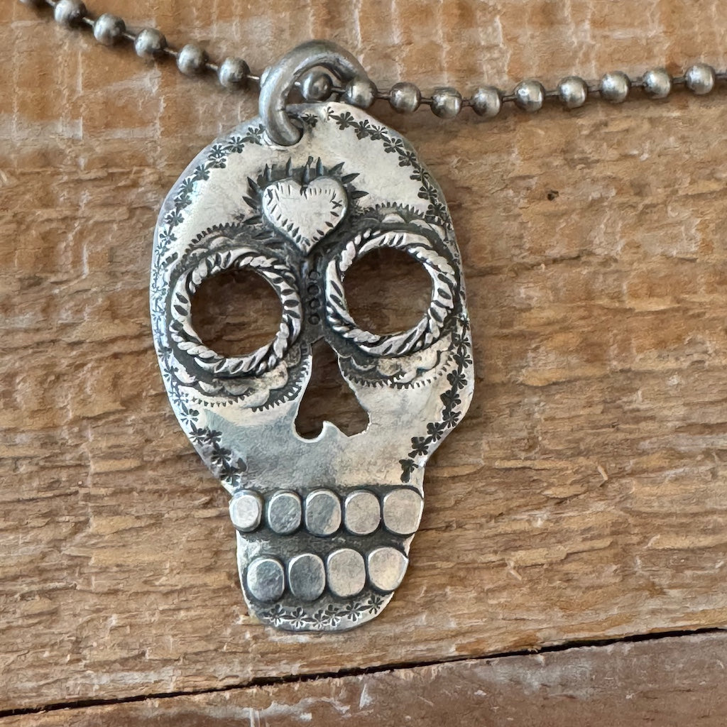 Large Sugarskull Necklace Margaret Sullivan