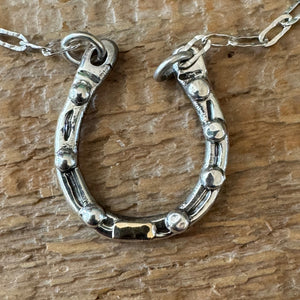 Chunky Silver & Gold Horseshoe Necklace Margaret Sullivan