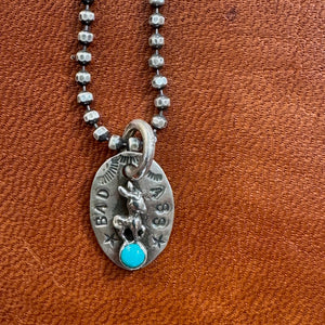 Tiny Bad Ass Turquoise Necklace Margaret Sullivan