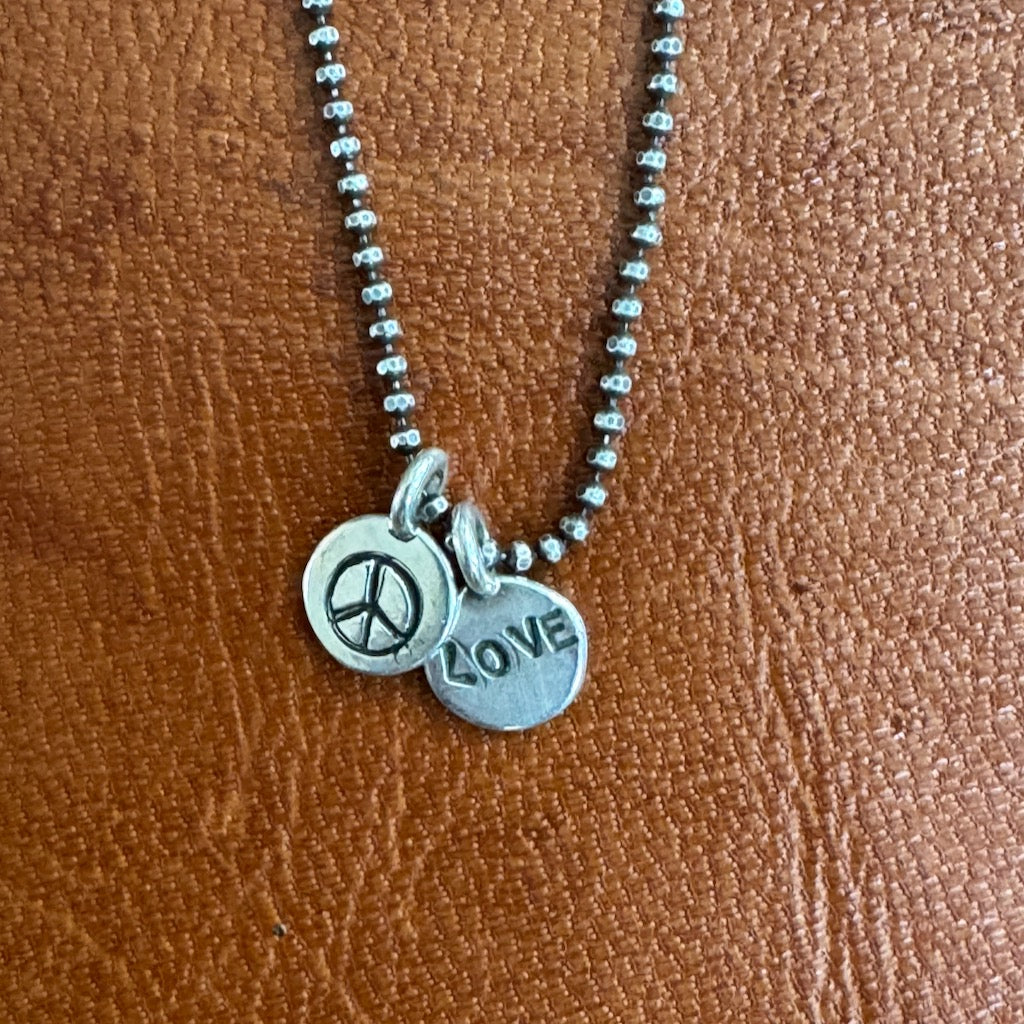 Peace Love Necklace Margaret Sullivan