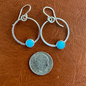 Turquoise Hoop Earrings Margaret Sullivan