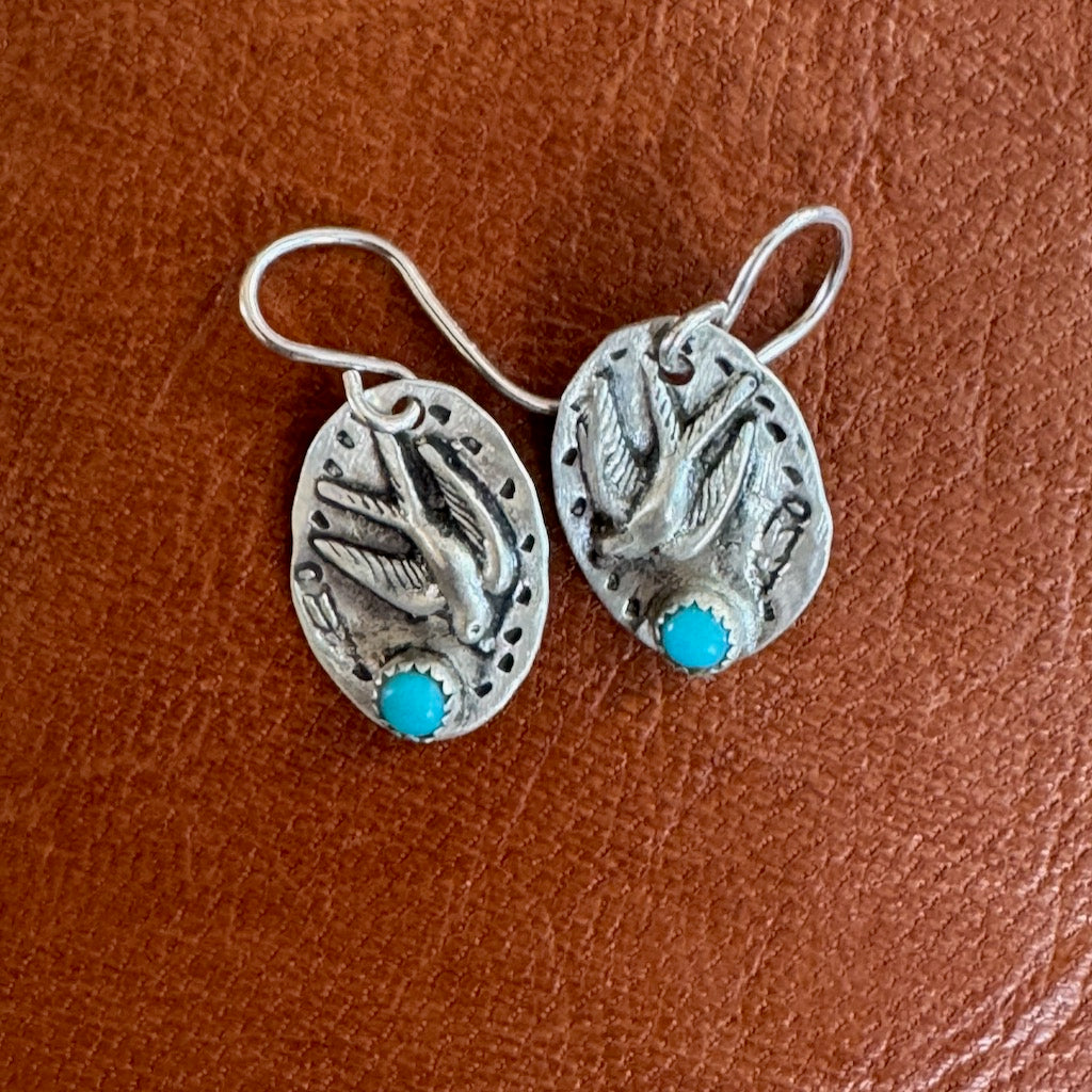 Swallow Turquoise Earrings Margaret Sullivan